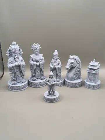 Figura decorativa: Chinese Emperor Chess Set — vista de referencia 2