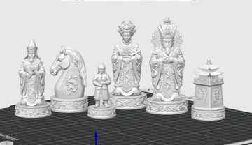 Figura decorativa: Chinese Emperor Chess Set — vista de referencia 5