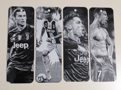 CR7 Cristiano Ronaldo hueforge bookmark (set of 4)