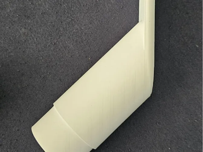 HT Pipe 45 Degrees with plate 50mm