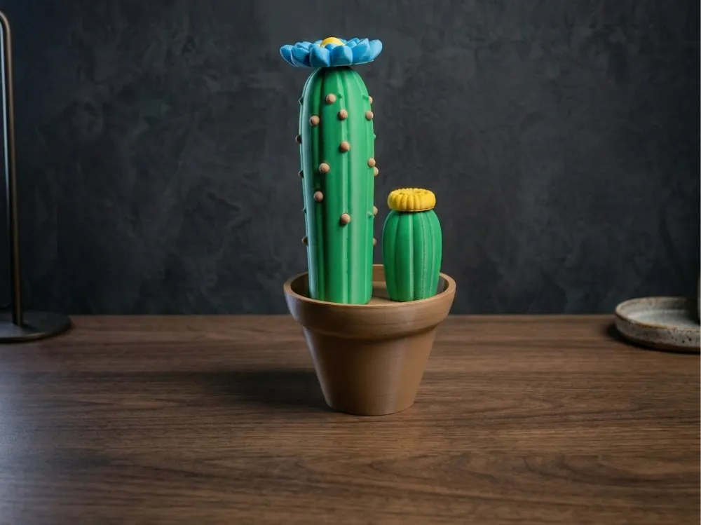 Modular Cactus – Customizable Plant #1 - NOAMS - Free 3D Print Model ...
