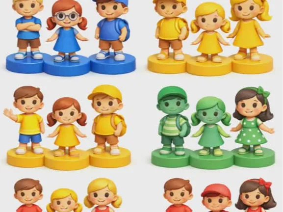 Miniature figures for a board game