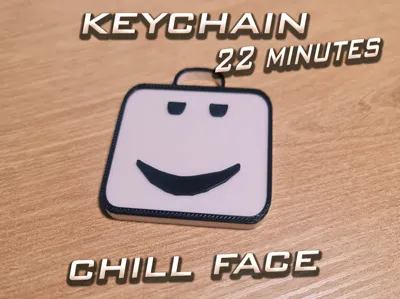 Roblox Chill Face Keychain