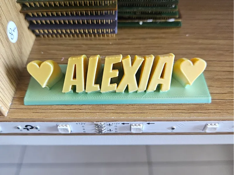 Alexia sweeping name with base
