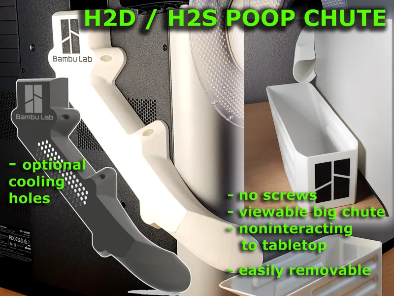 H2D / H2S / H2C poop chute