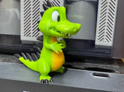 Happy crocodile figure