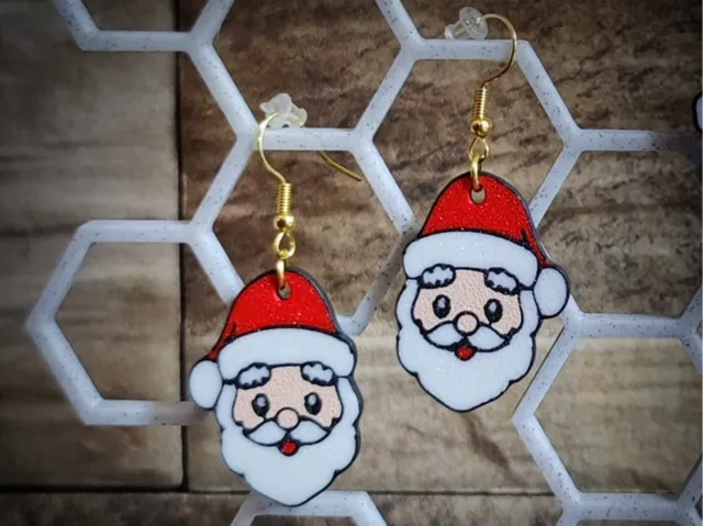 CUTE SANTA EARRINGS / PENDIENTES PAPA NOEL
