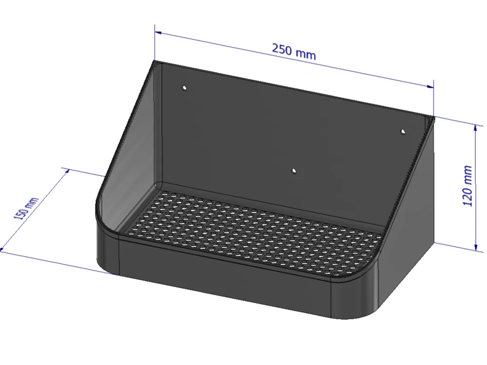 Wall mounted shelf - Free 3D Print Model - MakerWorld