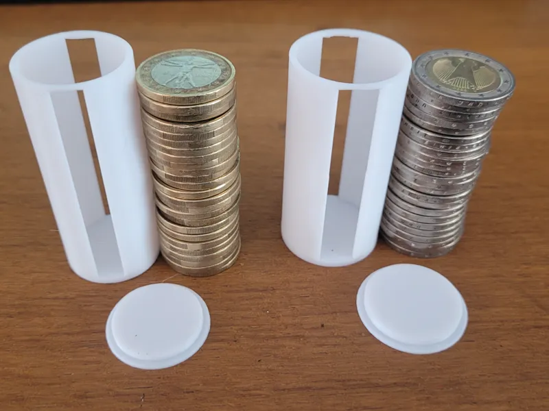 Rouleaux pour pièces 1 et 2 €