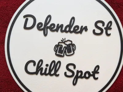 Street Name and Chill Sign
