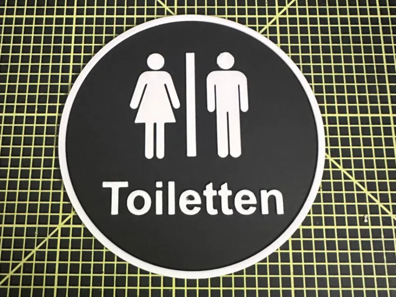WC / Toiletten Schild