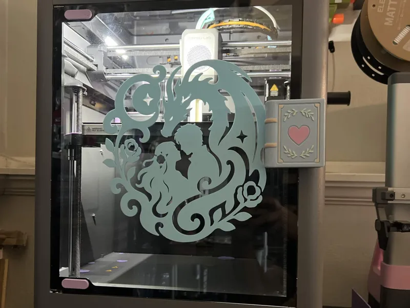 Romantasy Dragon Door Handle Plate