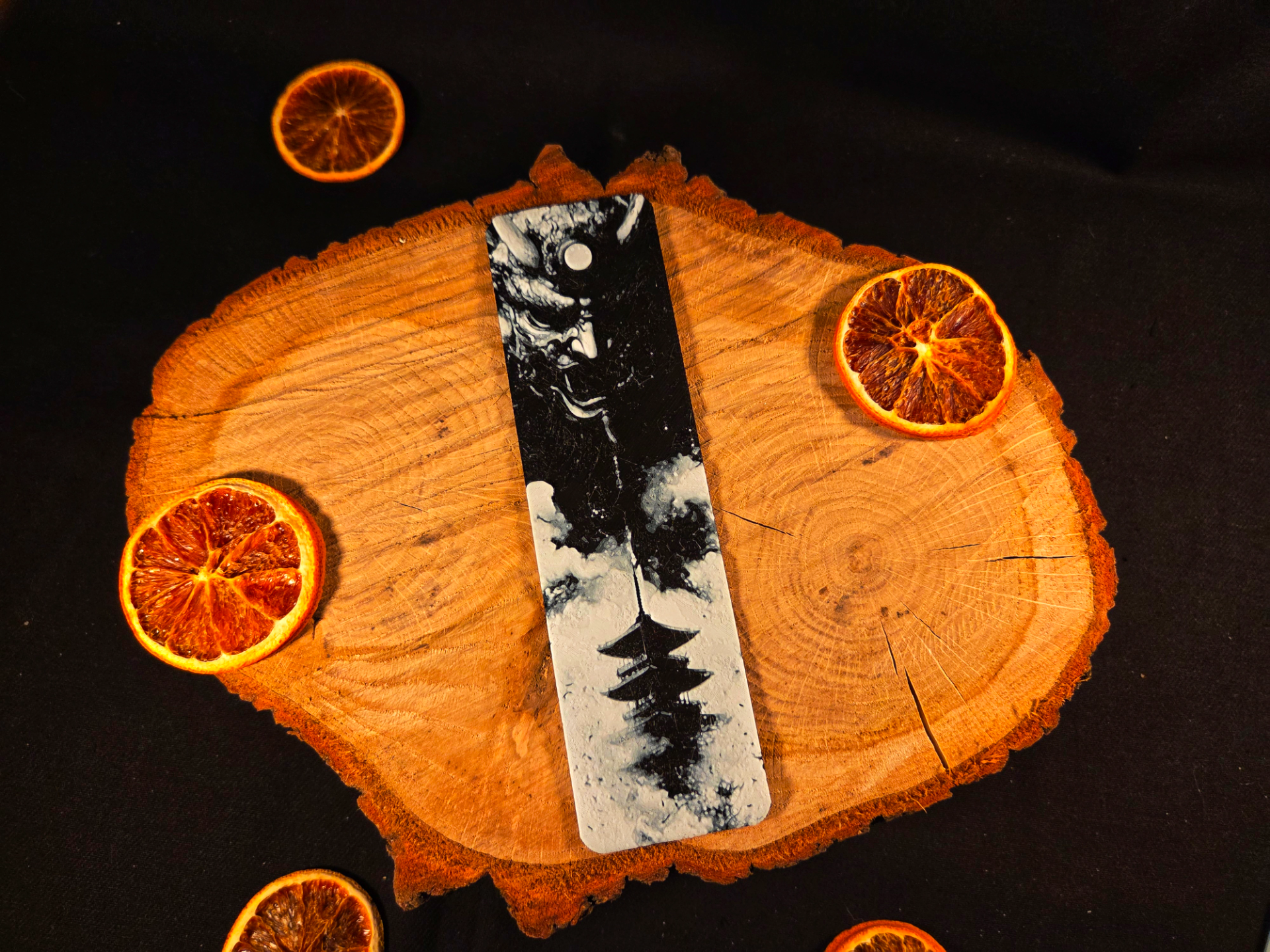 Asia demon / samurai bookmark - hueforge