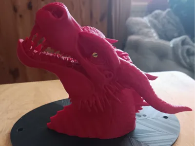 Dragon with open mouth Bust.