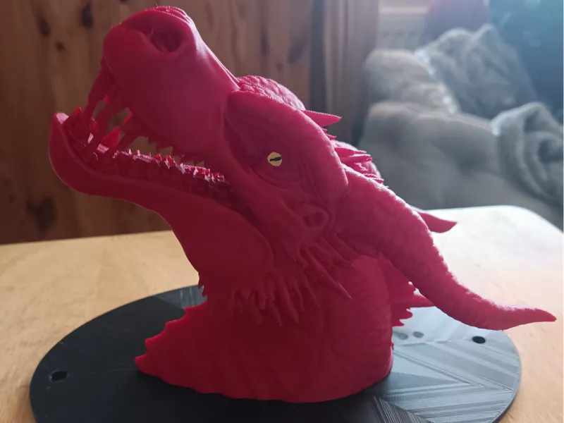 Dragon with open mouth Bust.