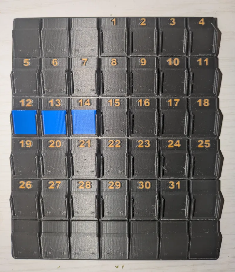 Workout / Task Tracking Calendar