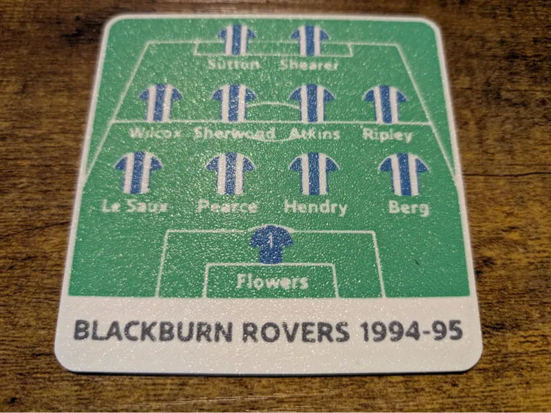 Blackburn Rovers  Coaster - 1994-95 Winning Team