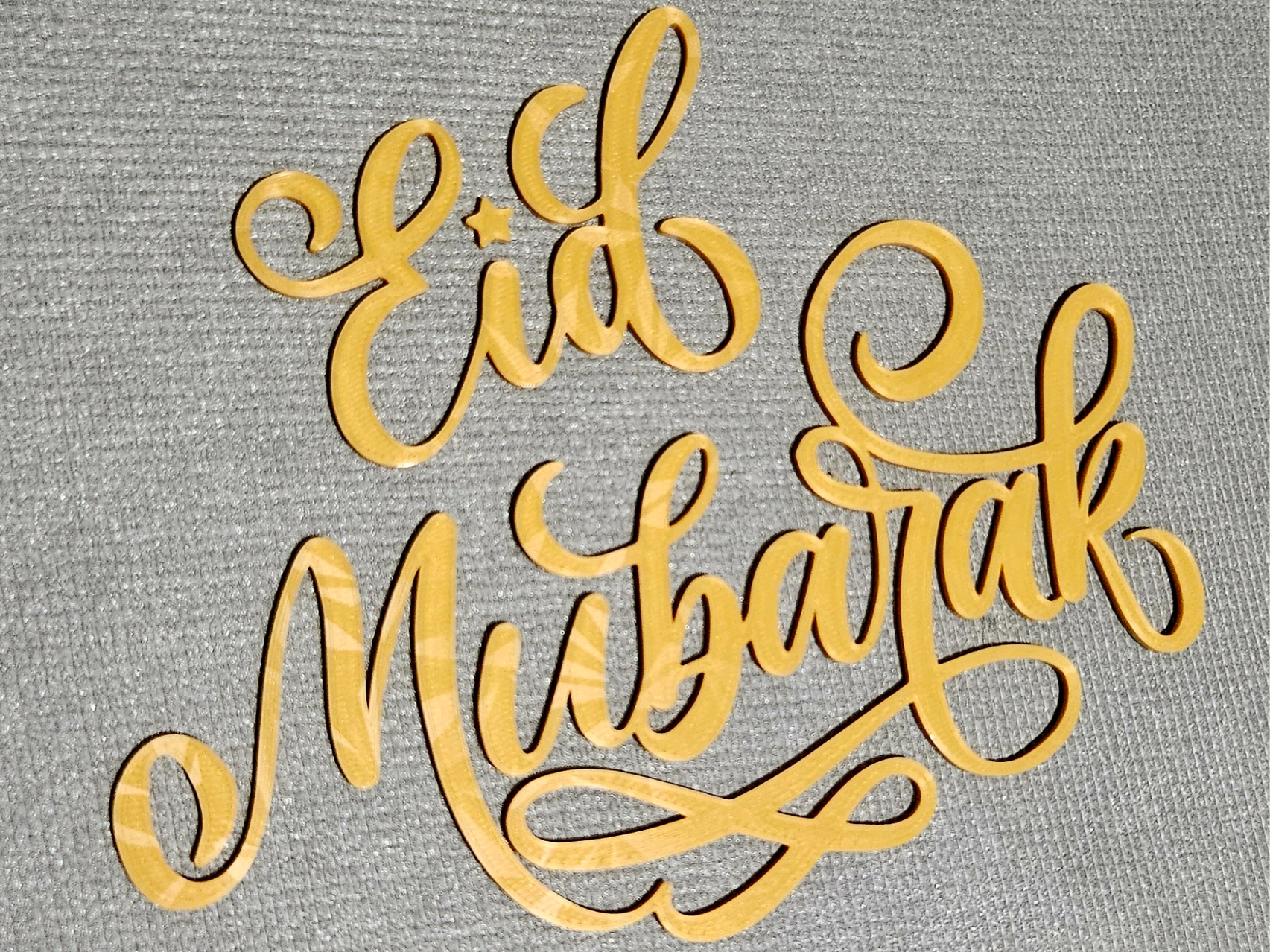 Eid Mubarak Cursive Letterings