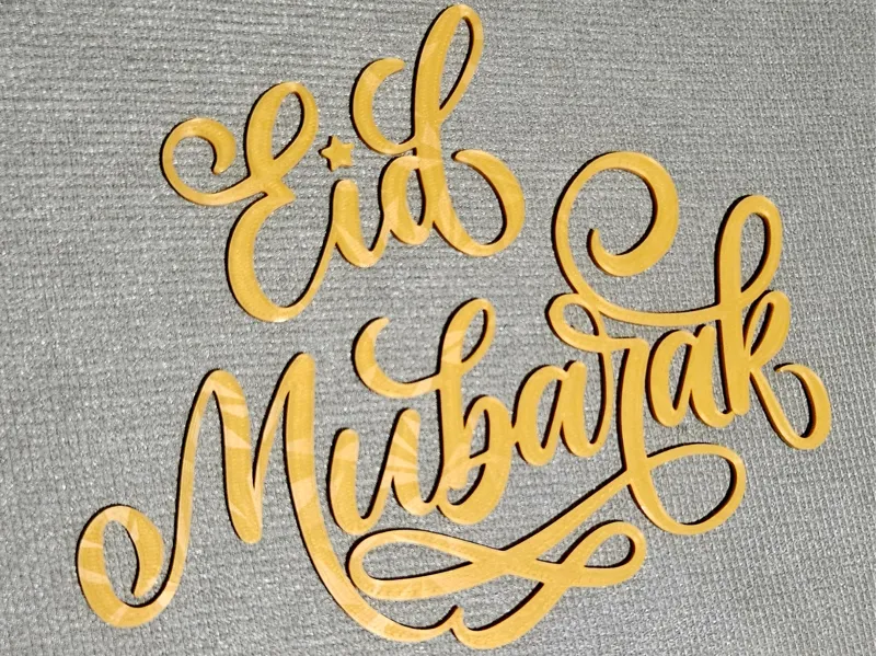 Eid Mubarak Cursive Letterings