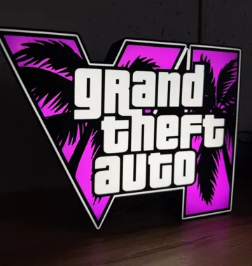 Accesorio de iluminación decorativa: GTA 6 GrandTheftAuto VI Lightbox LED USB — vista de referencia 4
