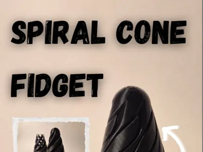 Infinity Vortex Spiral Helix Cone Fidget Toy