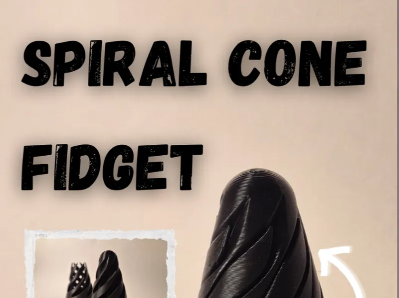 Infinity Vortex Spiral Helix Cone Fidget Toy