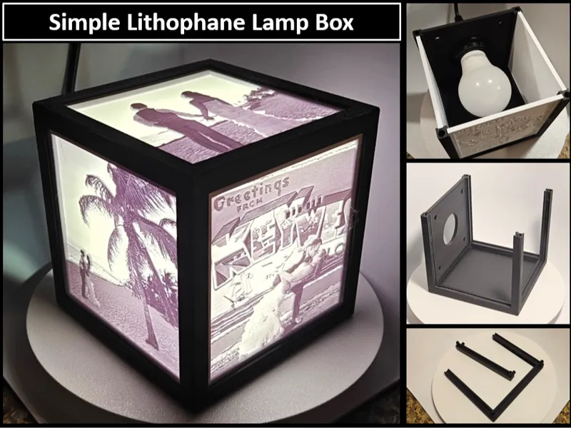 Simple Lithophane Lamp Box