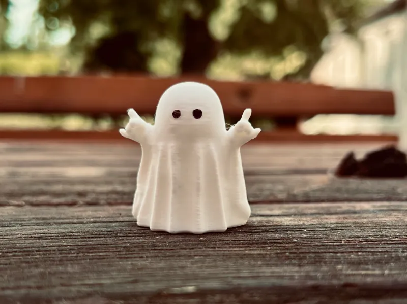 Cute Rocker Halloween Ghost