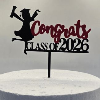 Girl grad Congrats Class of 2026