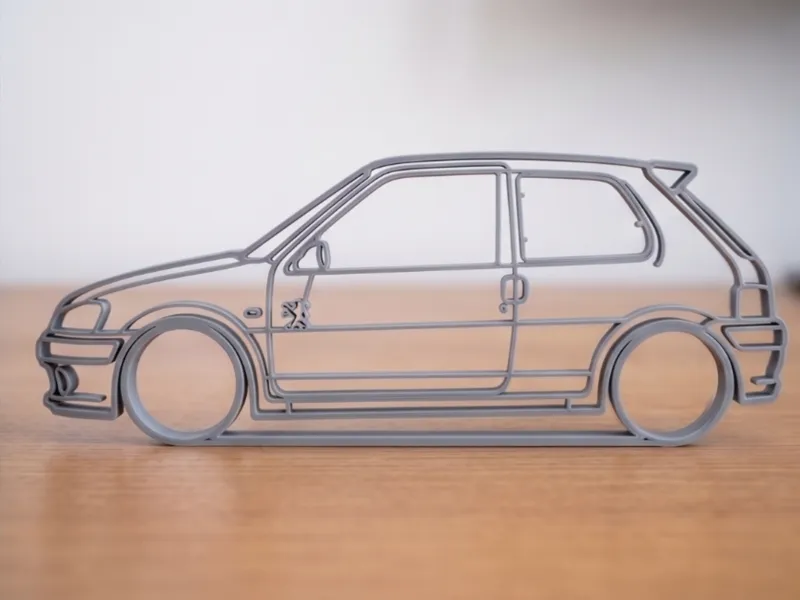 Peugeot 106 Rallye S2 Art Silhouette  