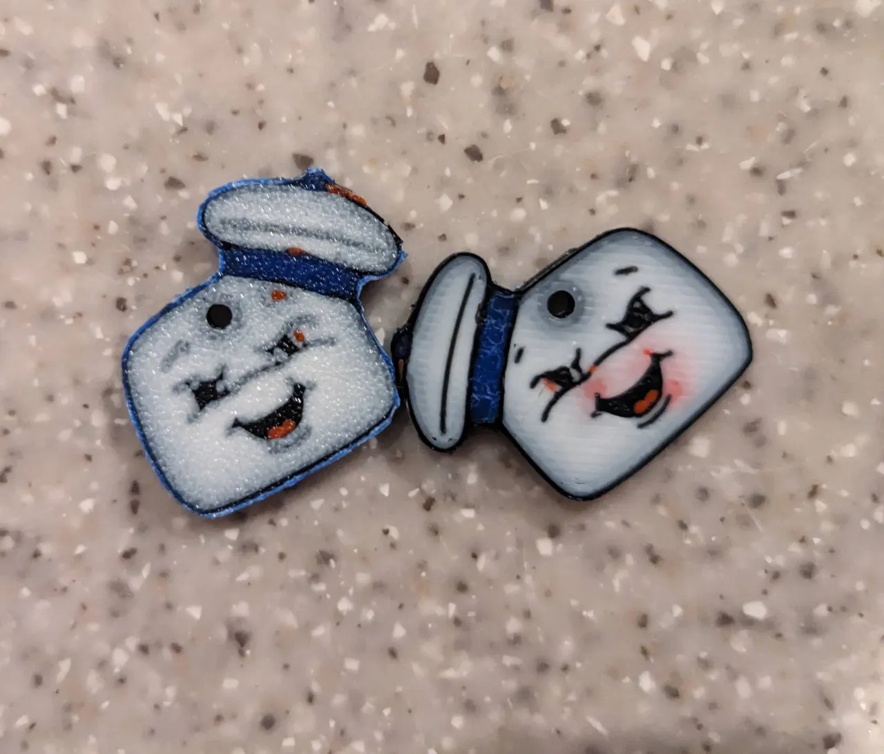 Stay Puft Marshmallow Man Earrings Ghostbusters view 2