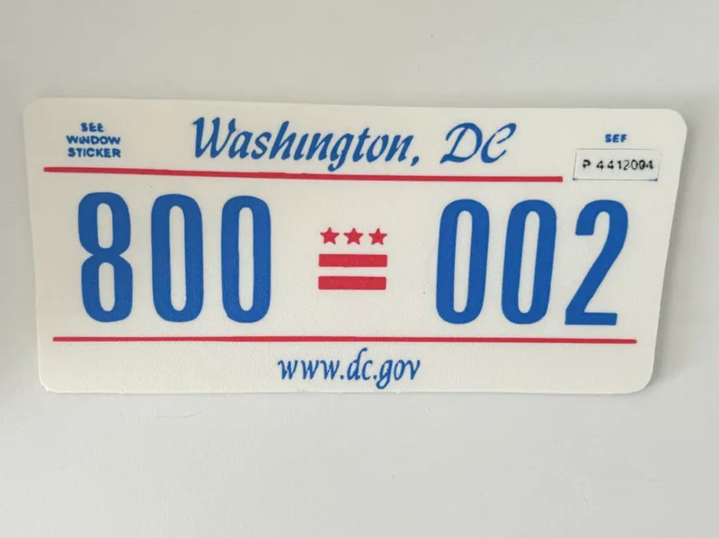 Presidential Limo "The Beast" DC Licence Plate