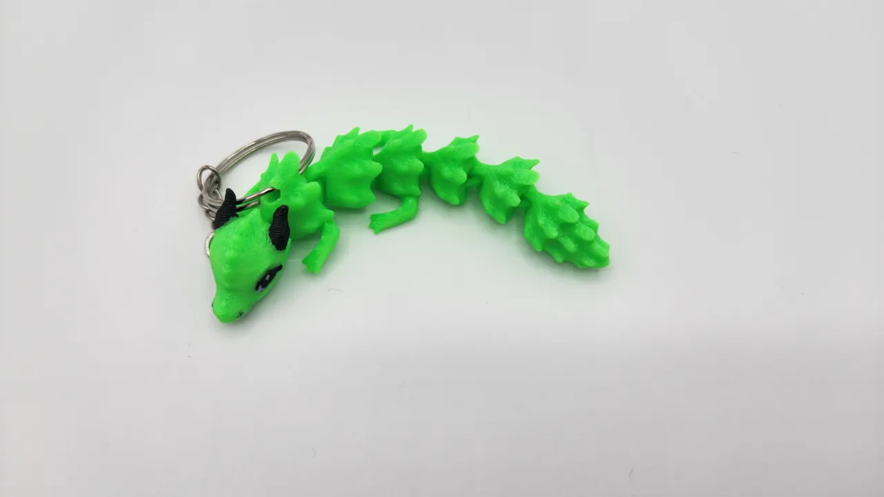 Flexi Cute Dragon Keychain view 4