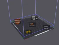 1 placa, 5 colores, Impresión por objetos. NO AMS