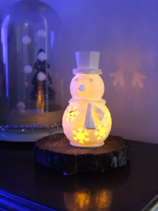 Snowman Tea Light