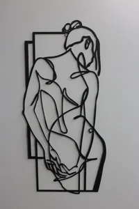 Décoration murale 2D silhouette manga — photo 2