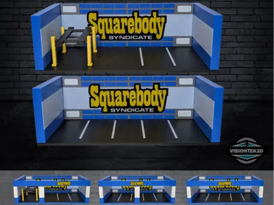 1:64 Scale Garage Diorama - Squarebody Syndicate