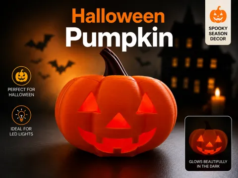 Accesorio de iluminación decorativa: Halloween Pumpkin – LED Jack-O’-Lantern — referencia de MakerWorld
