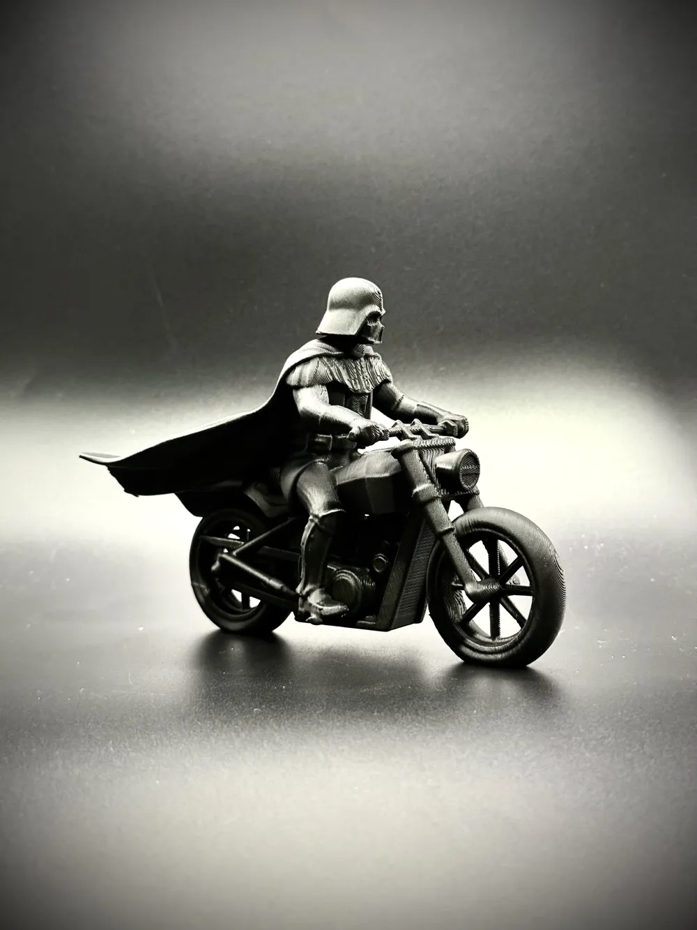 Darth Vader Riding a Motorcycle Display! - Free 3D Print Model - MakerWorld