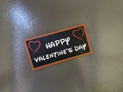 Valentine's Day frame with editable text
