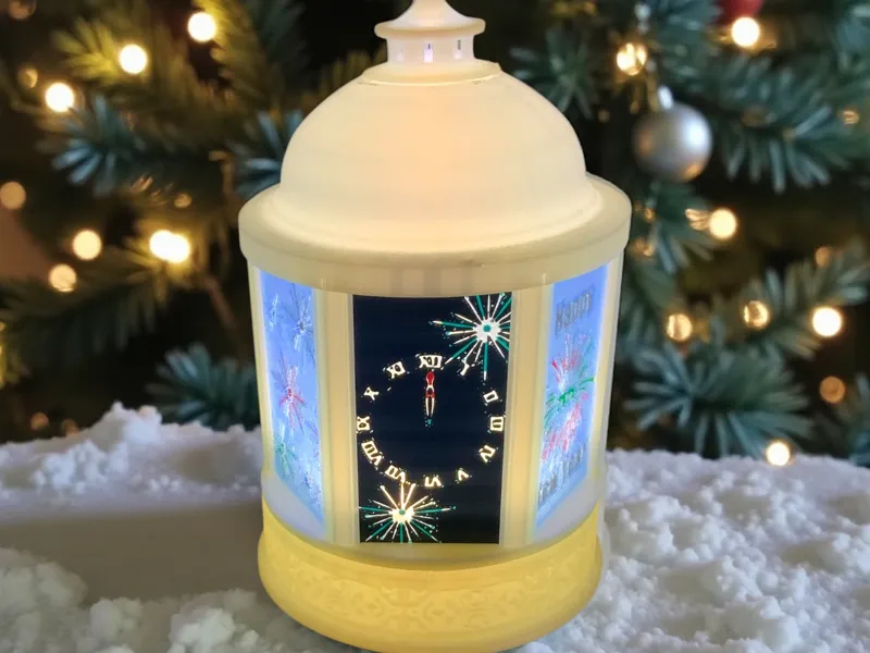 New Years 2026 Panel for Christmas Lantern