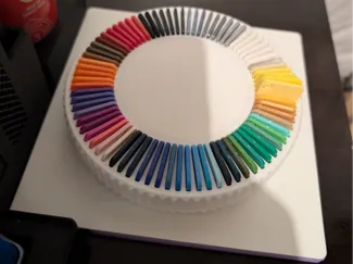 Spinning Filament Swatch Display - Gridfinity