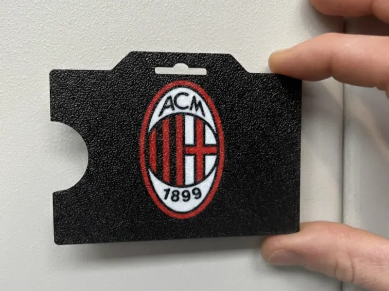 Porta badge/carte logo Milan