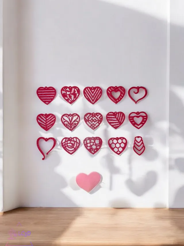 Hearts collection earrings
