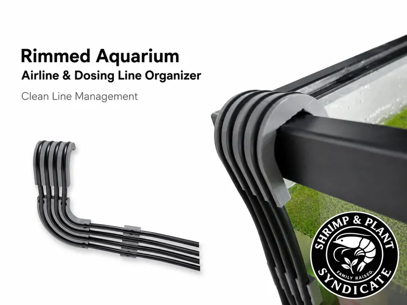 Rimmed Aquarium Airline & Dosing Line Organizer