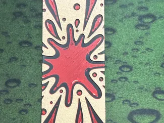 Blood-splatter Bookmark 