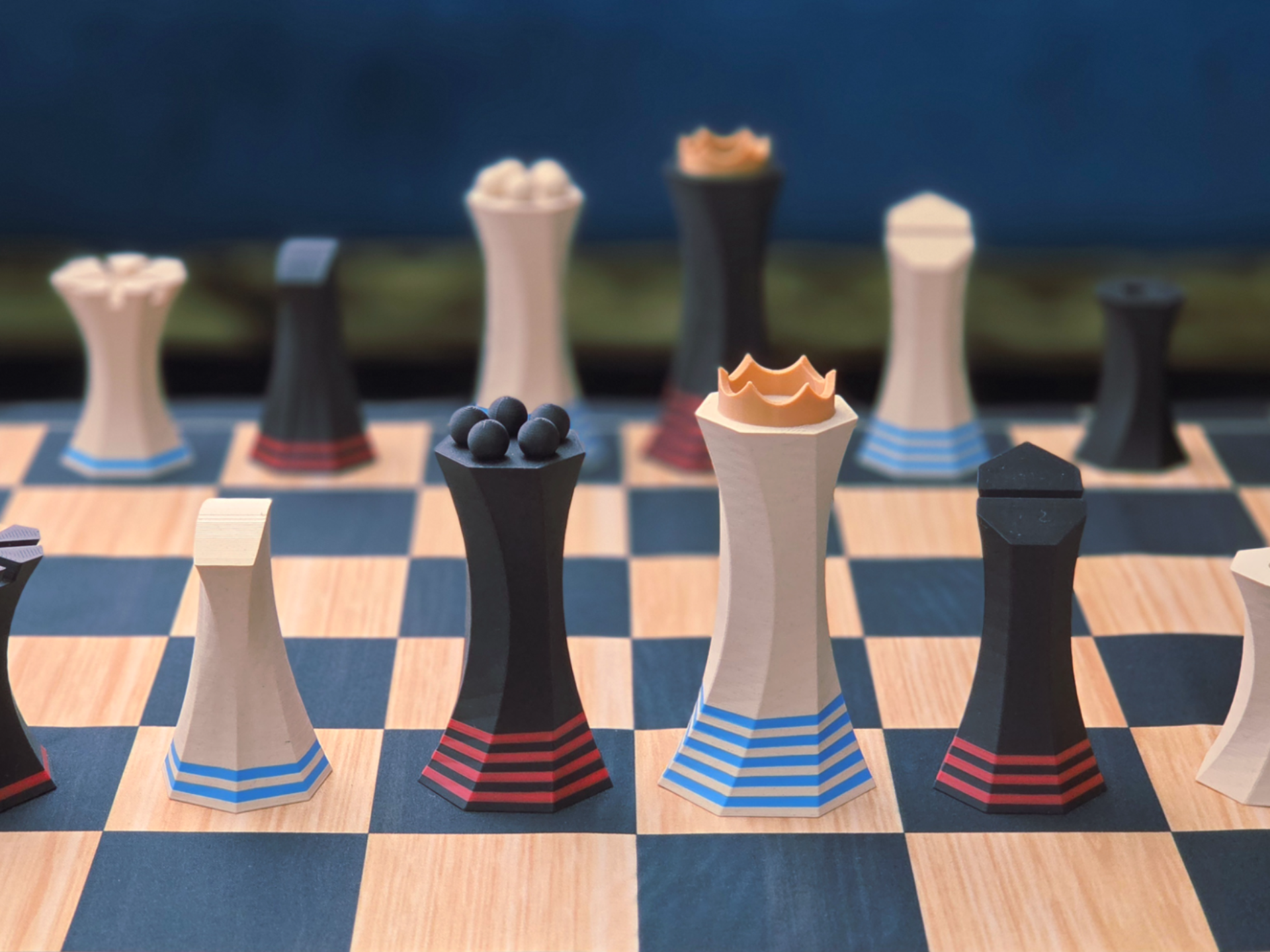 Heptagonal Chess Set