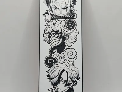 One Piece Luffy's Crew Trio Bookmark