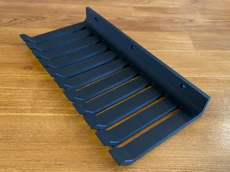 Wall mount test lead cable holder