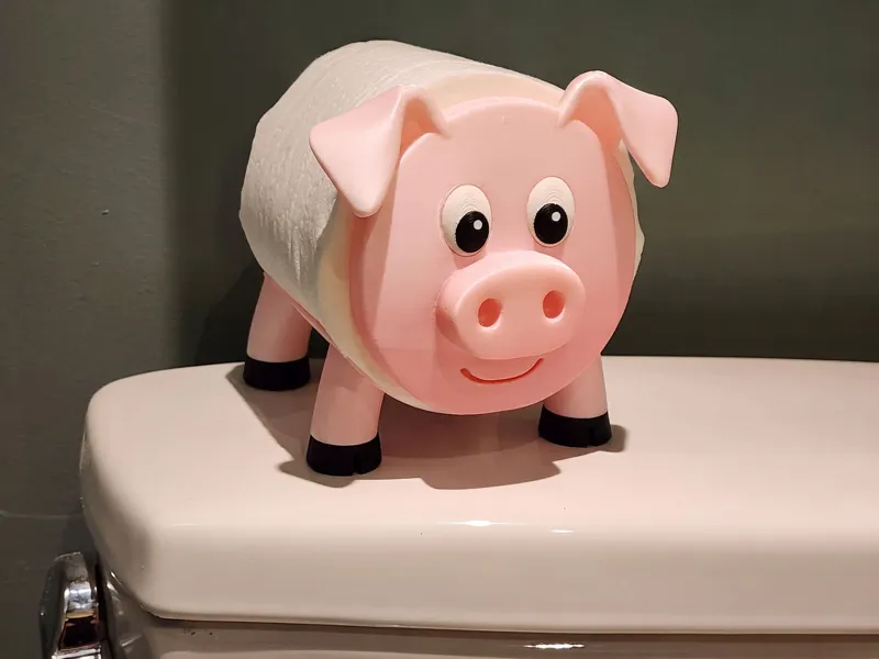 Pig - Zoo Roll Holder (no AMS)